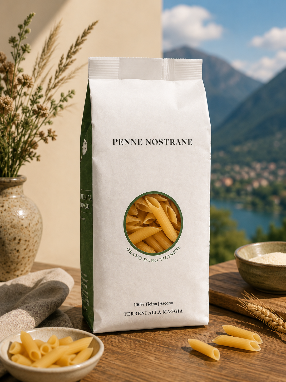 Penne Nostrane – 100% grano duro ticinese 500 g