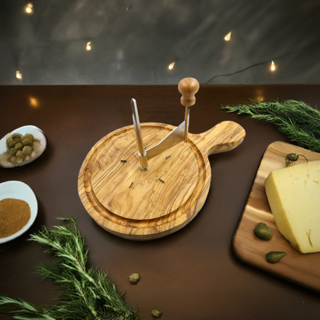 Girolle per Tête de Moine in legno d'ulivo – Deluxe – foto 18