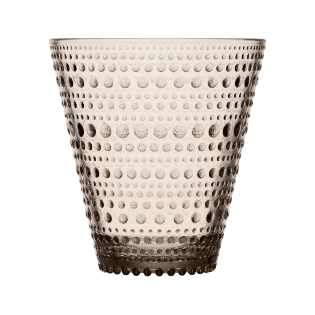 Bicchieri Iittala Kastehelmi color lino, set da 2 (300 ml)