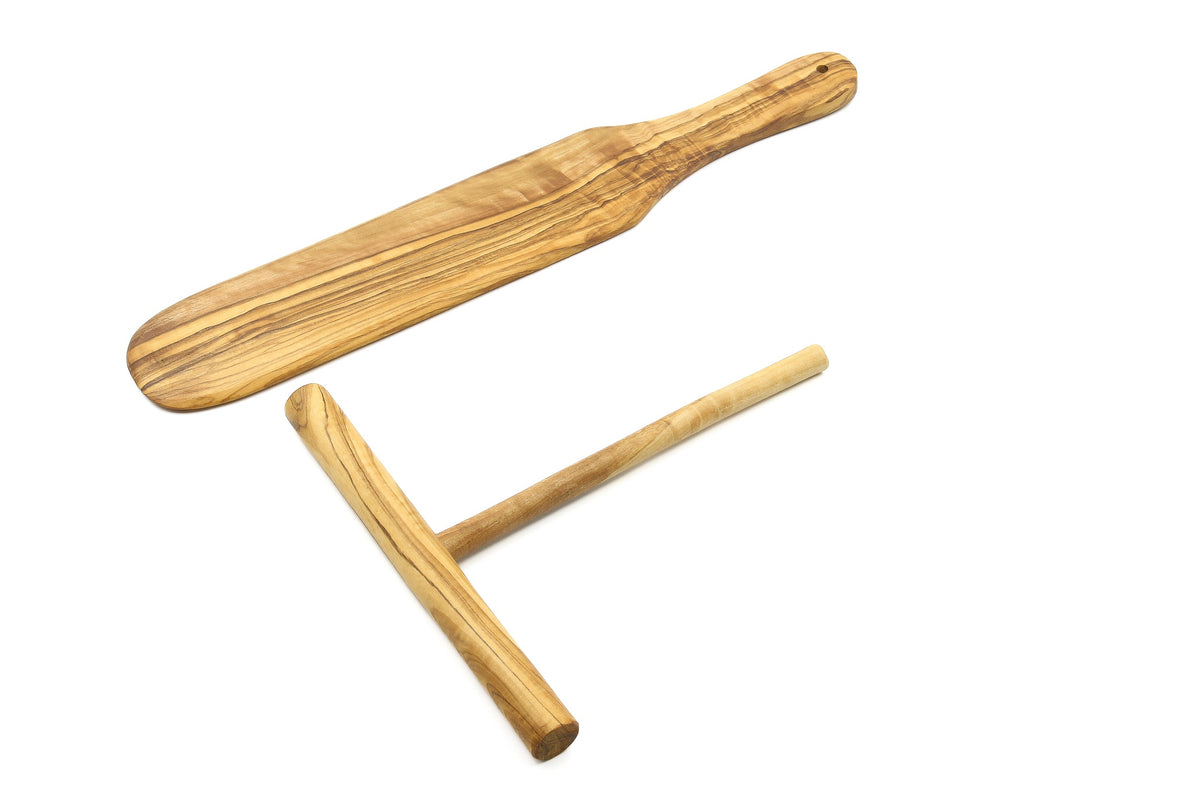 Set per crêpes in legno d'ulivo – Basic – foto 2