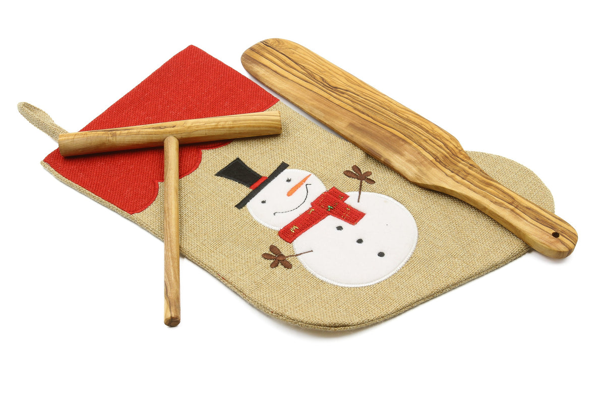 Set per crêpes in legno d'ulivo – Basic