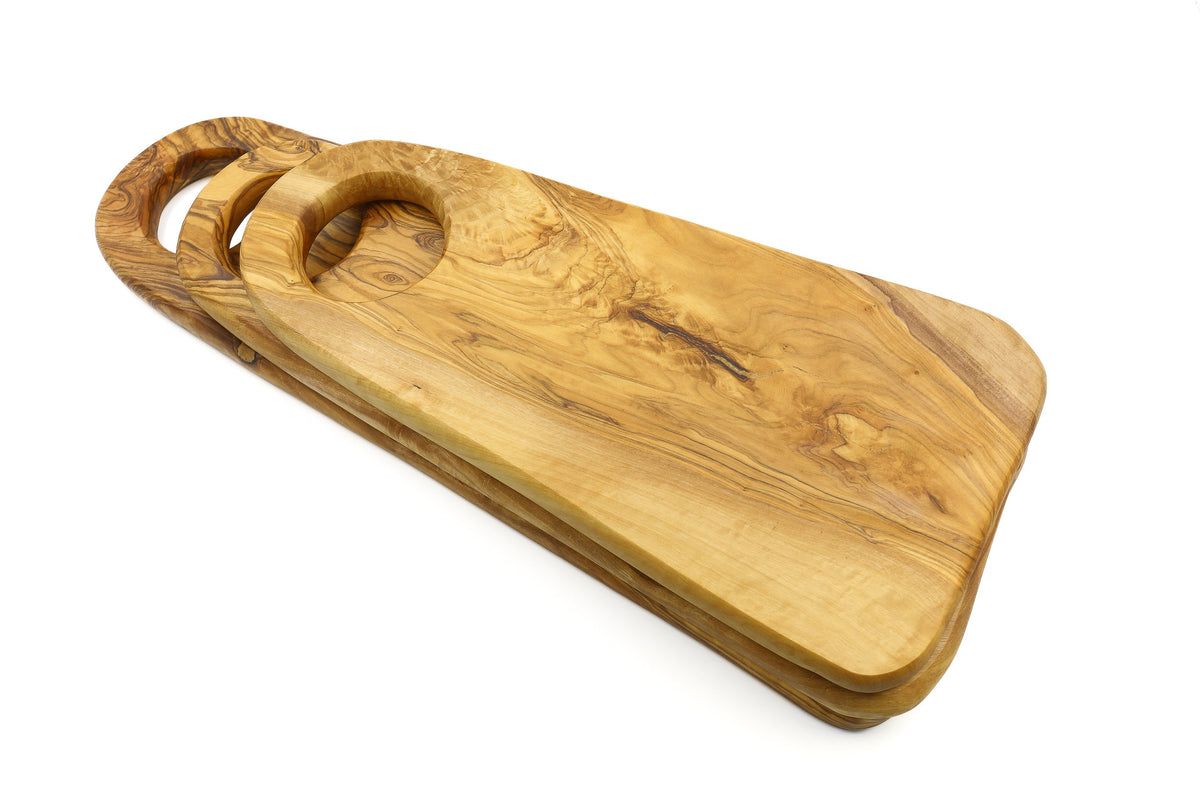 Tagliere ovale in legno d'ulivo