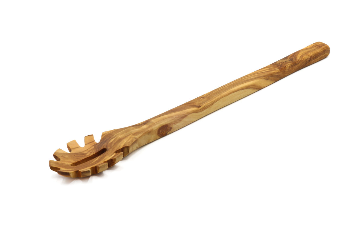 Forchettone per pasta in legno d'ulivo – foto 2
