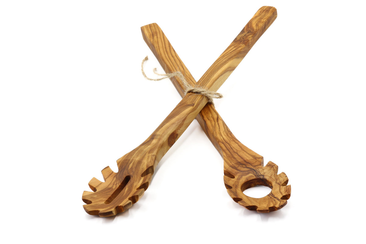 Forchettone per pasta in legno d'ulivo