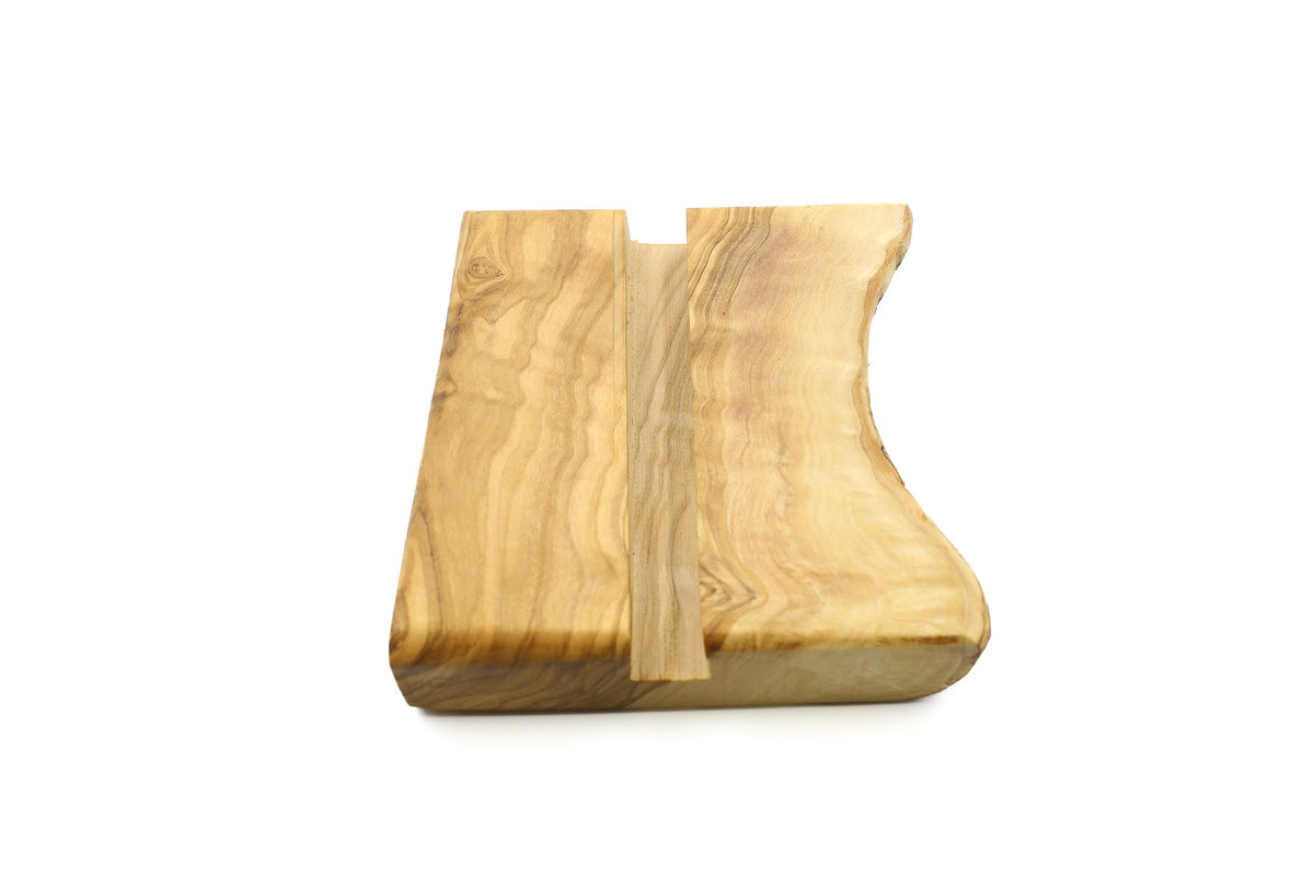 Supporto per telefono o tablet in legno d'ulivo – foto 3