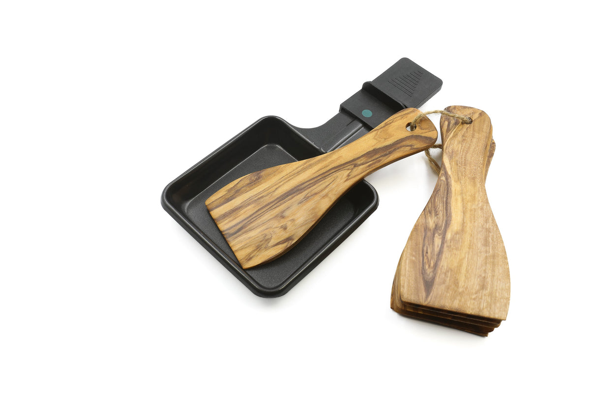Spatole per raclette in legno d'ulivo – set da 6 – foto 4