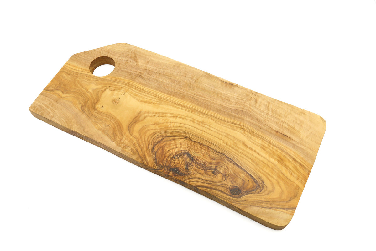 Tagliere rettangolare in legno d'ulivo con bordi smussati – foto 3