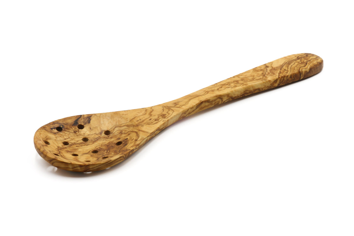 Schiumarola da servizio in legno d'ulivo