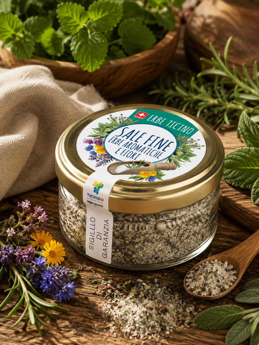 Sale con Erbe Aromatiche e Fiori – 60 g