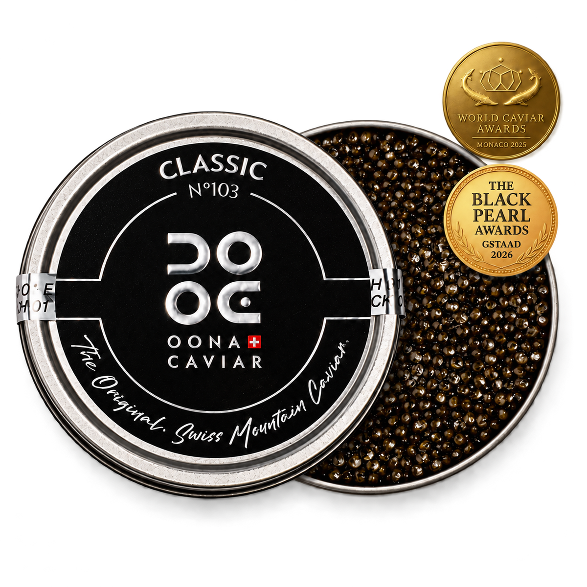 Caviale Oona N°103 Classic – latta 125 g con premi del produttore