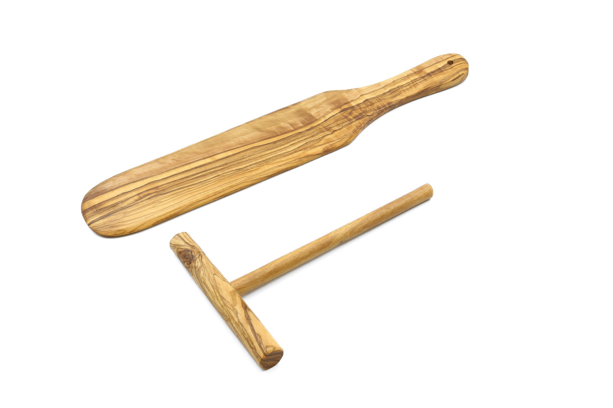 Set per crêpes in legno d'ulivo – Basic – foto 3
