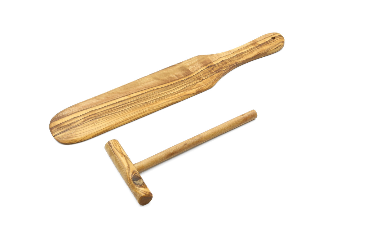 Set per crêpes in legno d'ulivo – Basic – foto 4