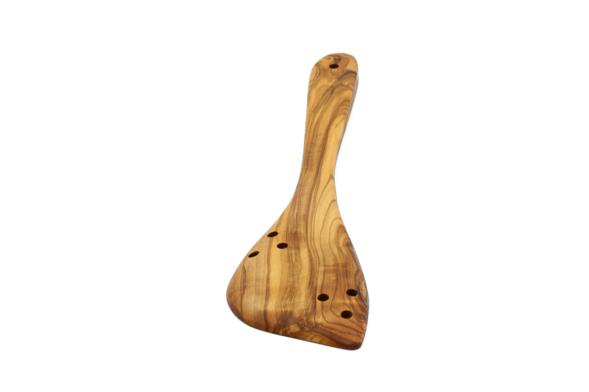 Spatola forata in legno d'ulivo – foto 14