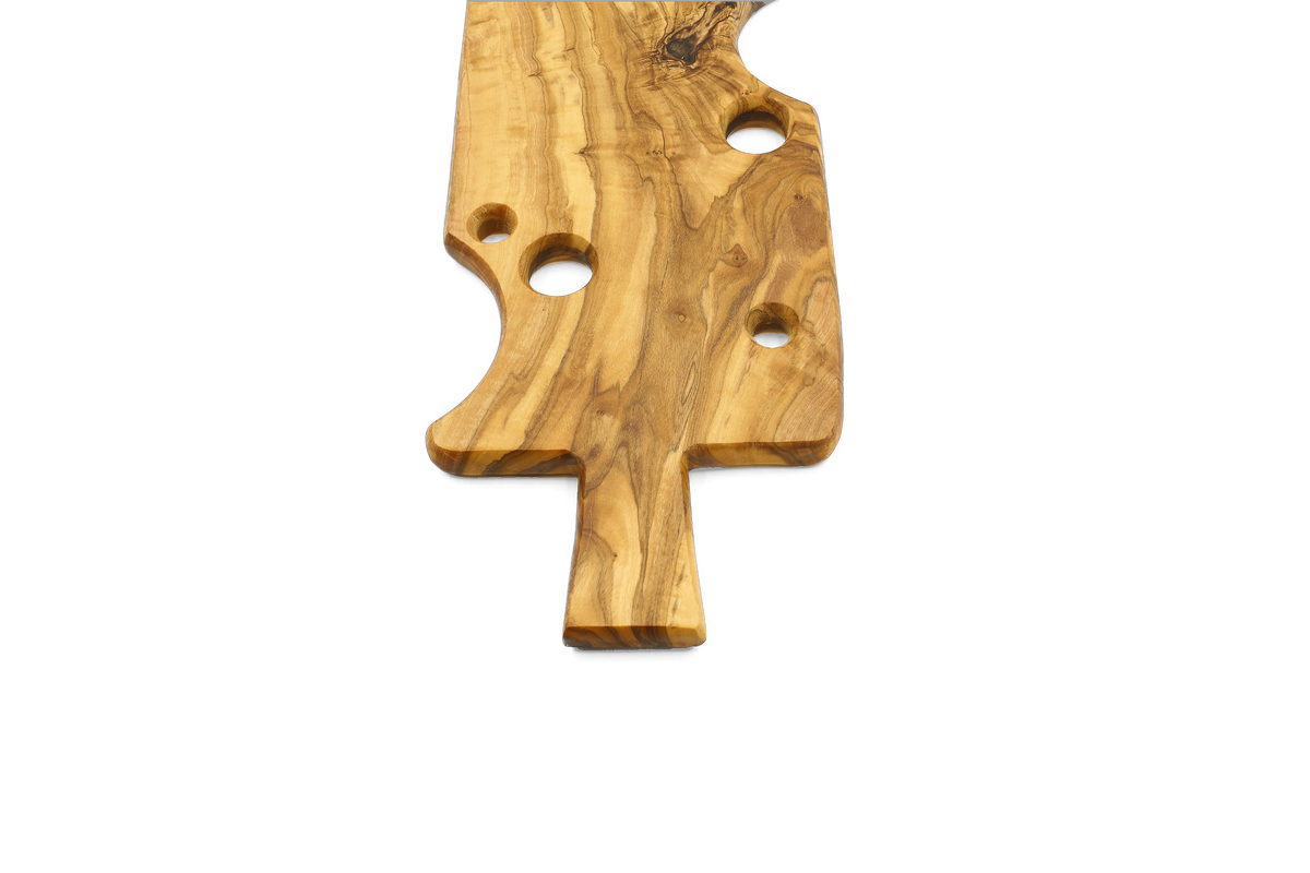 Tagliere a spicchio di formaggio in legno d'ulivo – foto 4