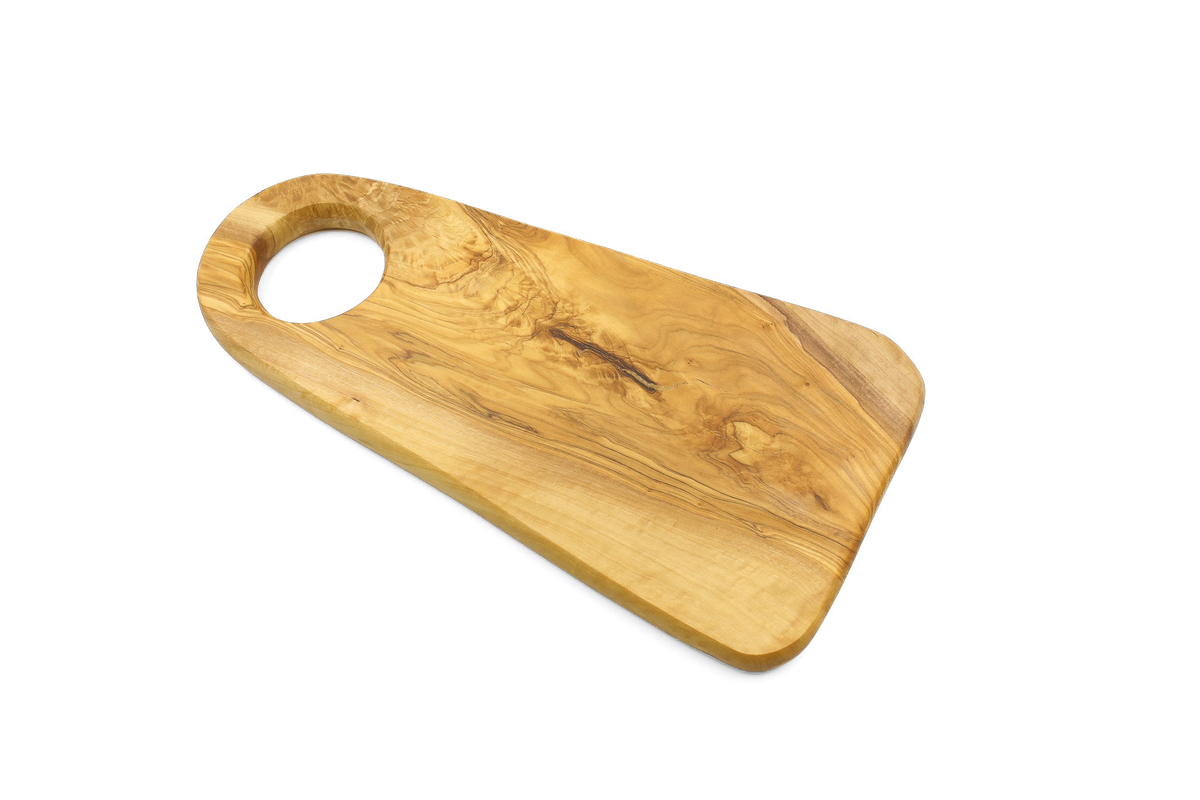 Tagliere ovale in legno d'ulivo – foto 2