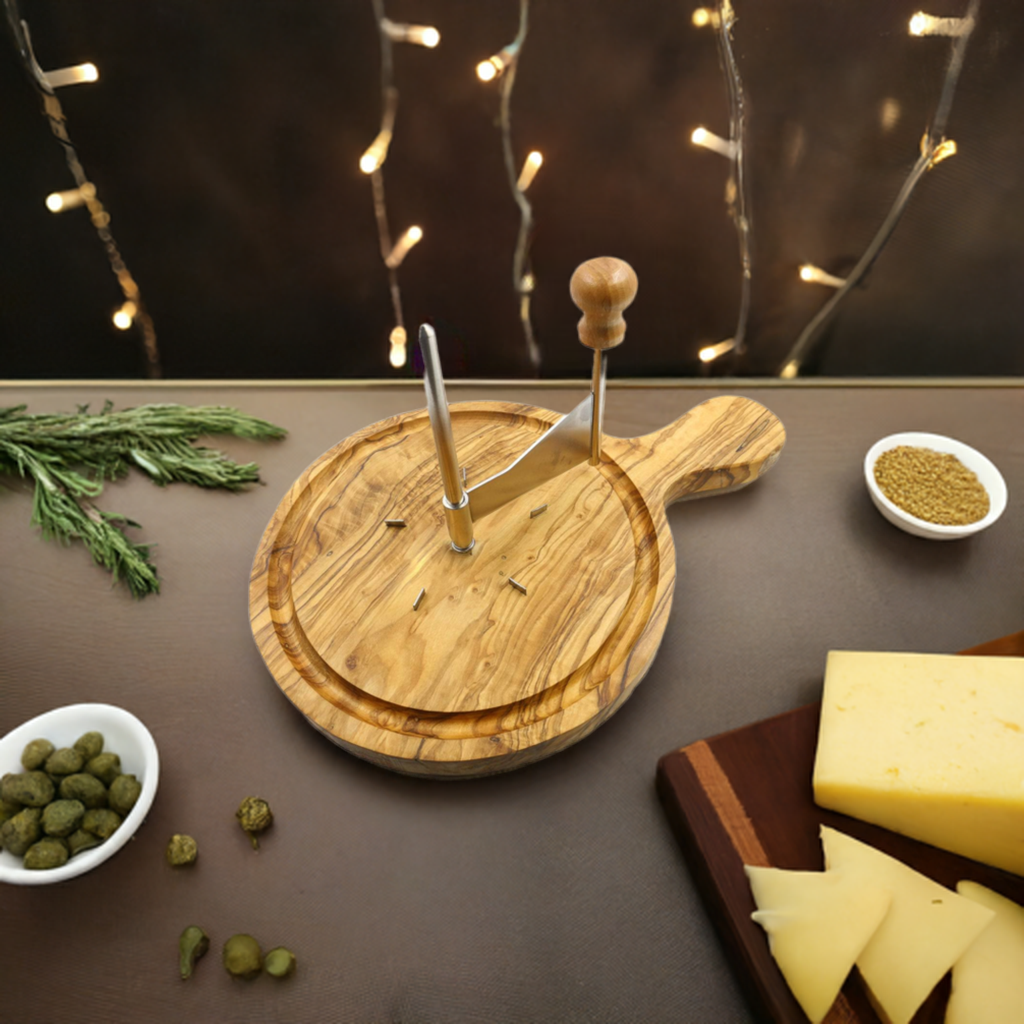 Girolle per Tête de Moine in legno d'ulivo – Deluxe – foto 7