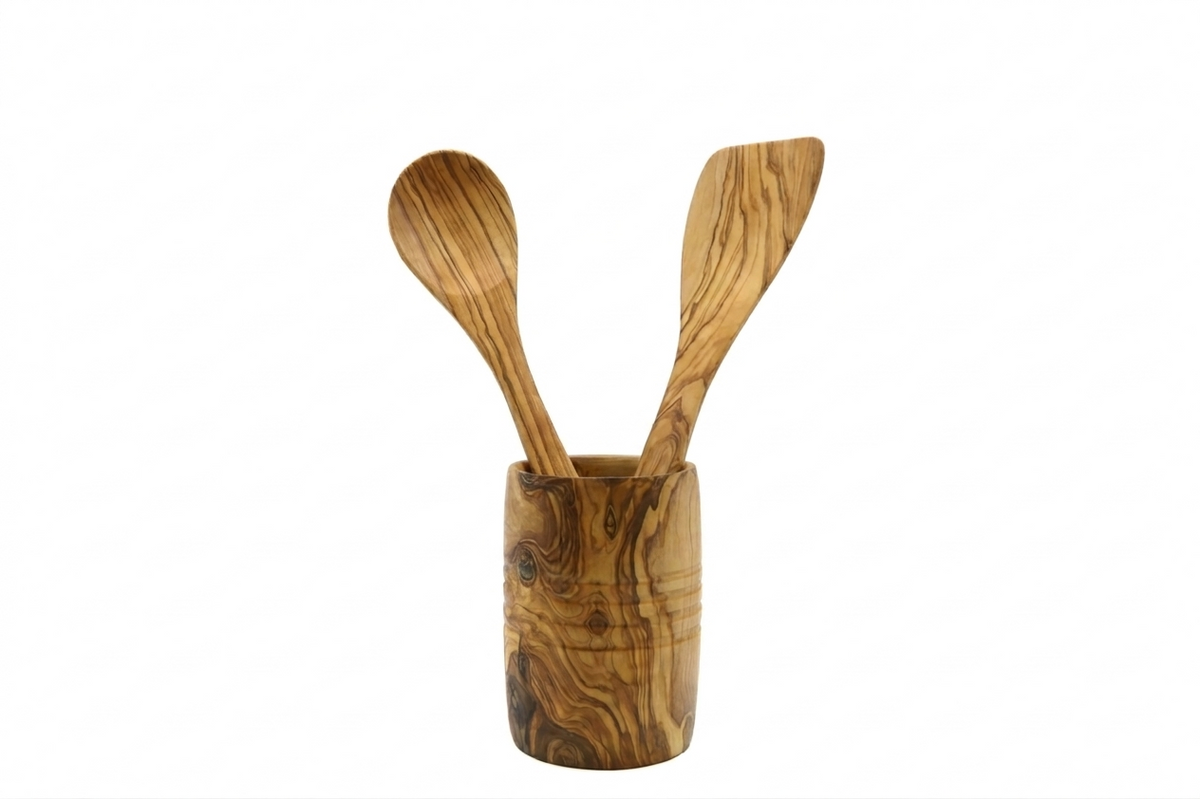 Set di utensili da cucina in legno d'ulivo – foto 9