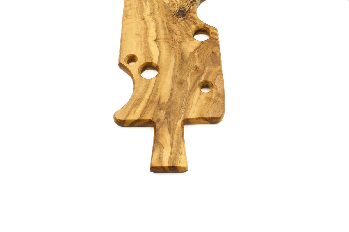 Tagliere a spicchio di formaggio in legno d'ulivo – foto 4