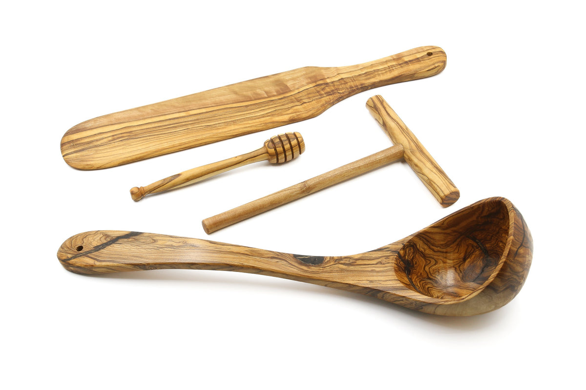 Set per crêpes in legno d'ulivo – Premium – foto 5