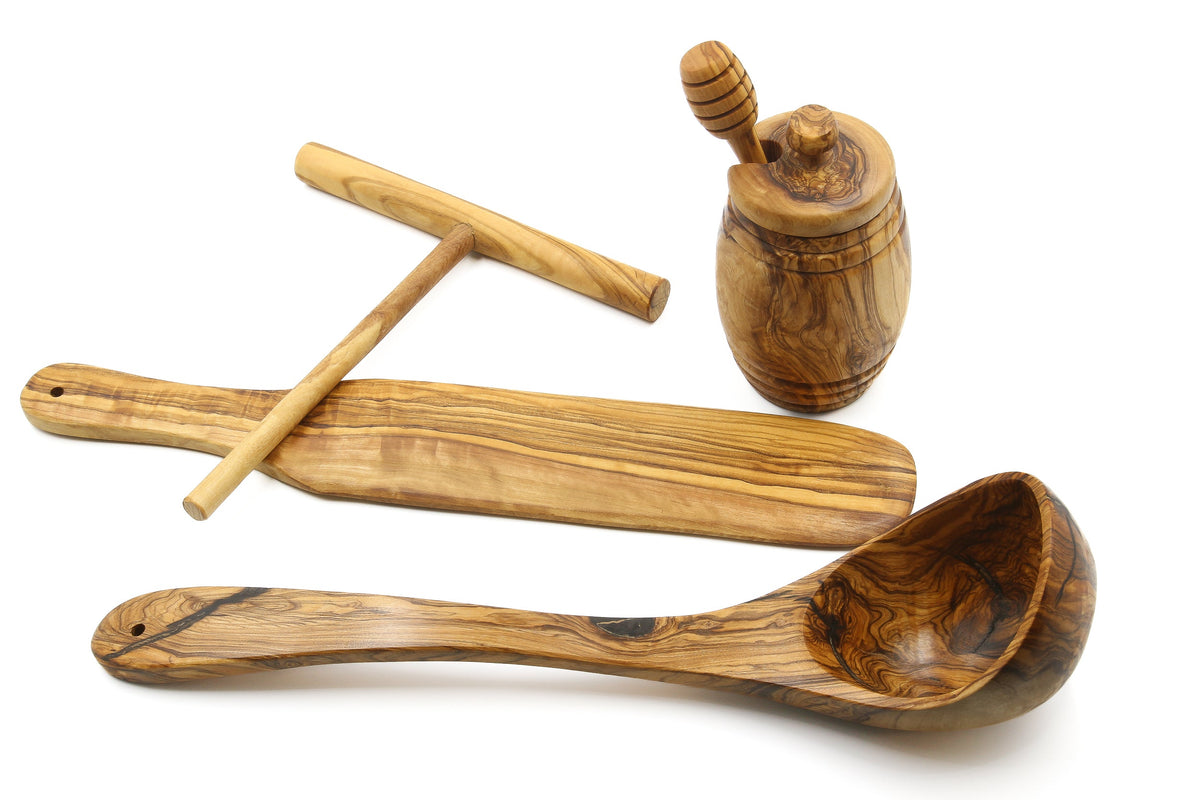 Set per crêpes in legno d'ulivo – Master – foto 7