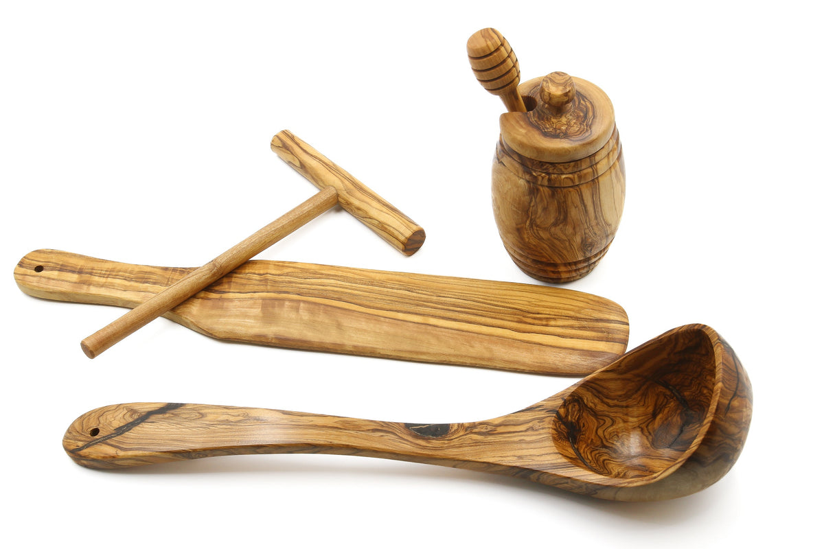 Set per crêpes in legno d'ulivo – Master – foto 6