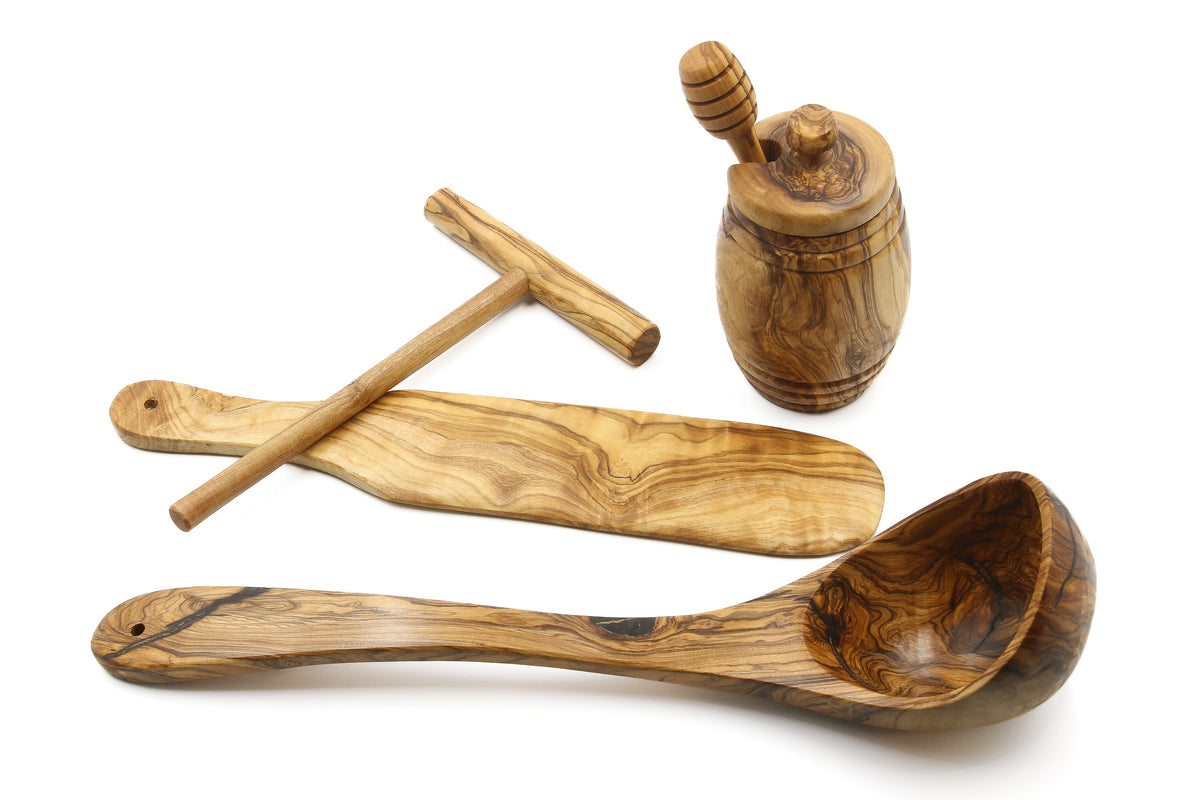 Set per crêpes in legno d'ulivo – Master – foto 3