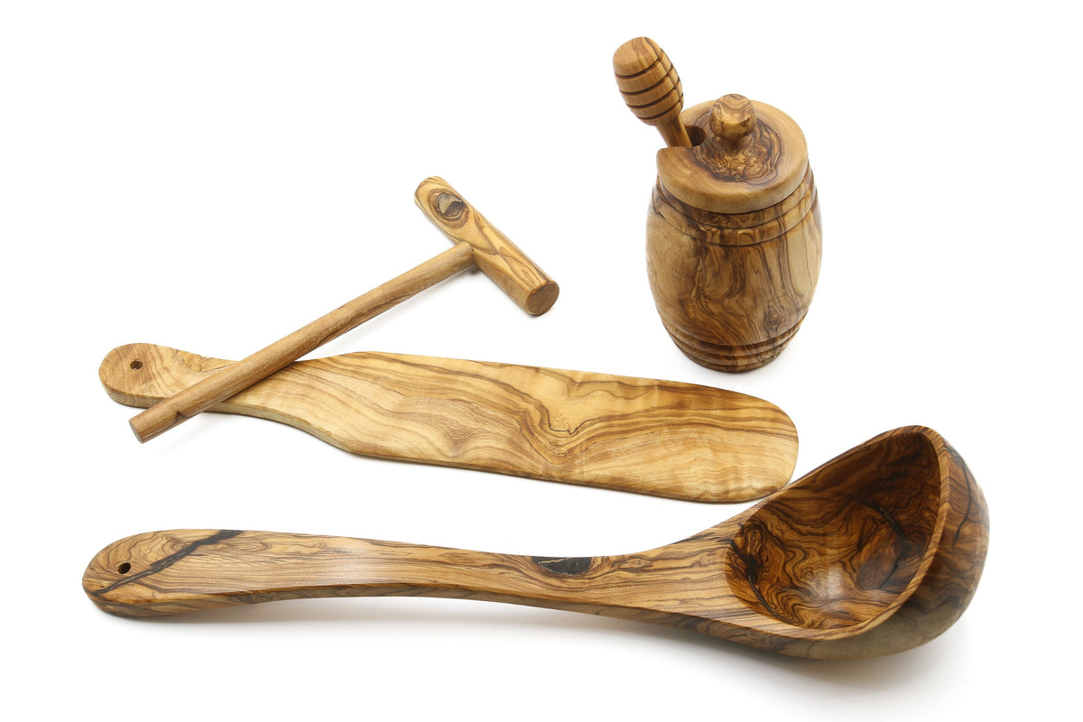 Set per crêpes in legno d'ulivo – Master – foto 2