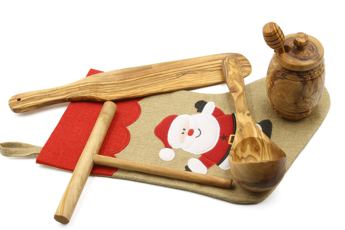 Set per crêpes in legno d'ulivo – Master