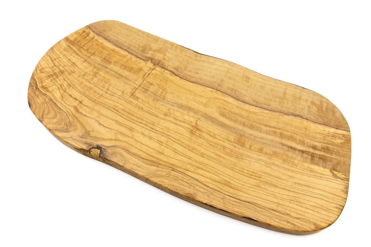 Tagliere rustico irregolare in legno d'ulivo – foto 10