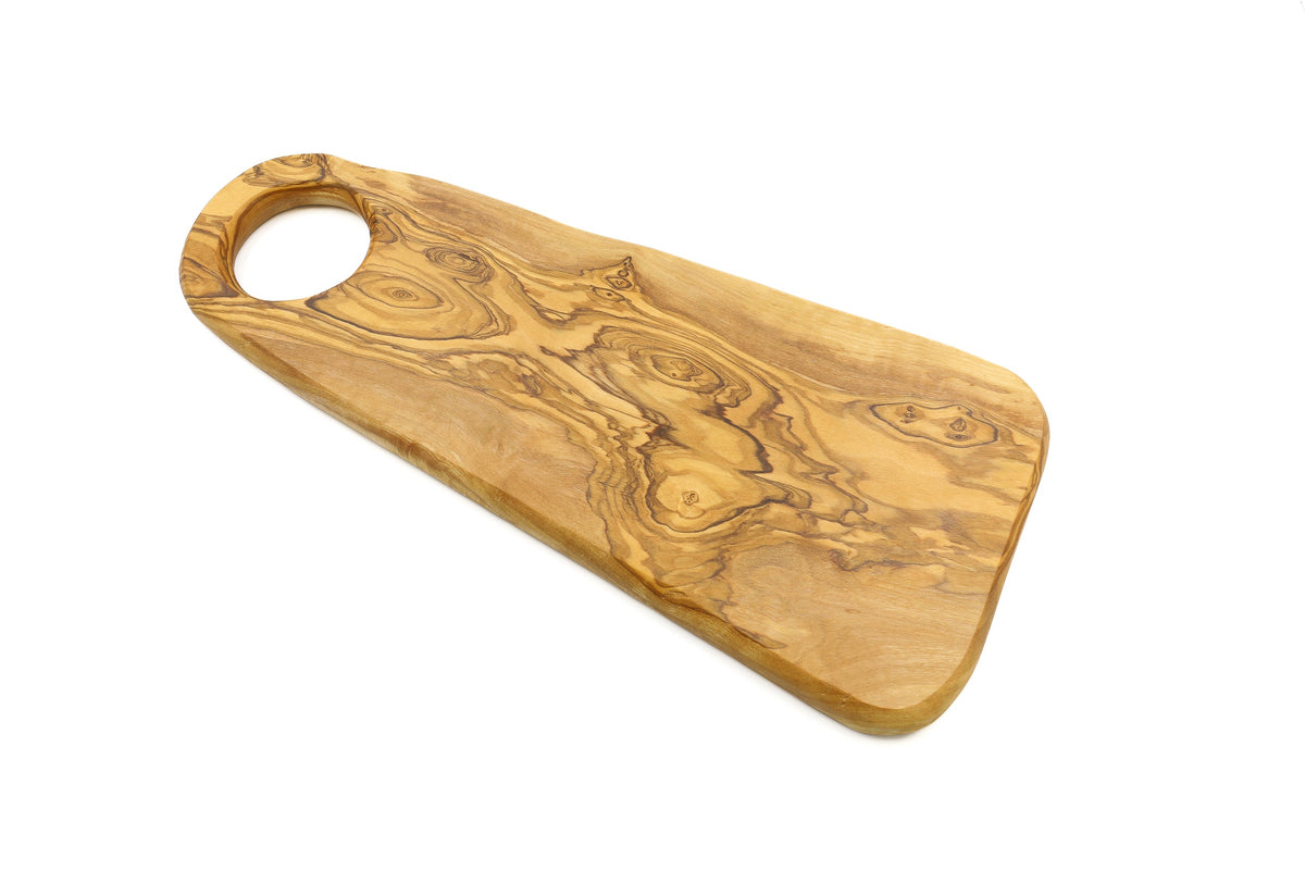 Tagliere ovale in legno d'ulivo – foto 3
