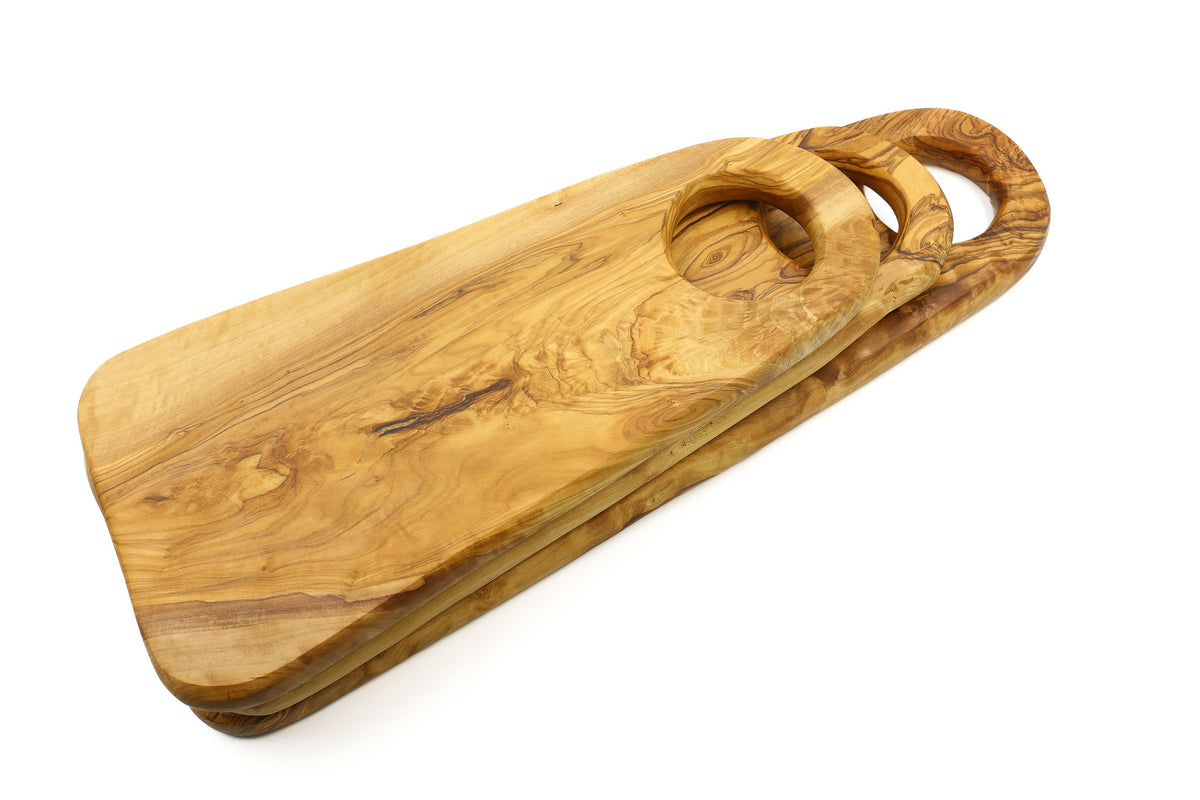 Tagliere ovale in legno d'ulivo – foto 6