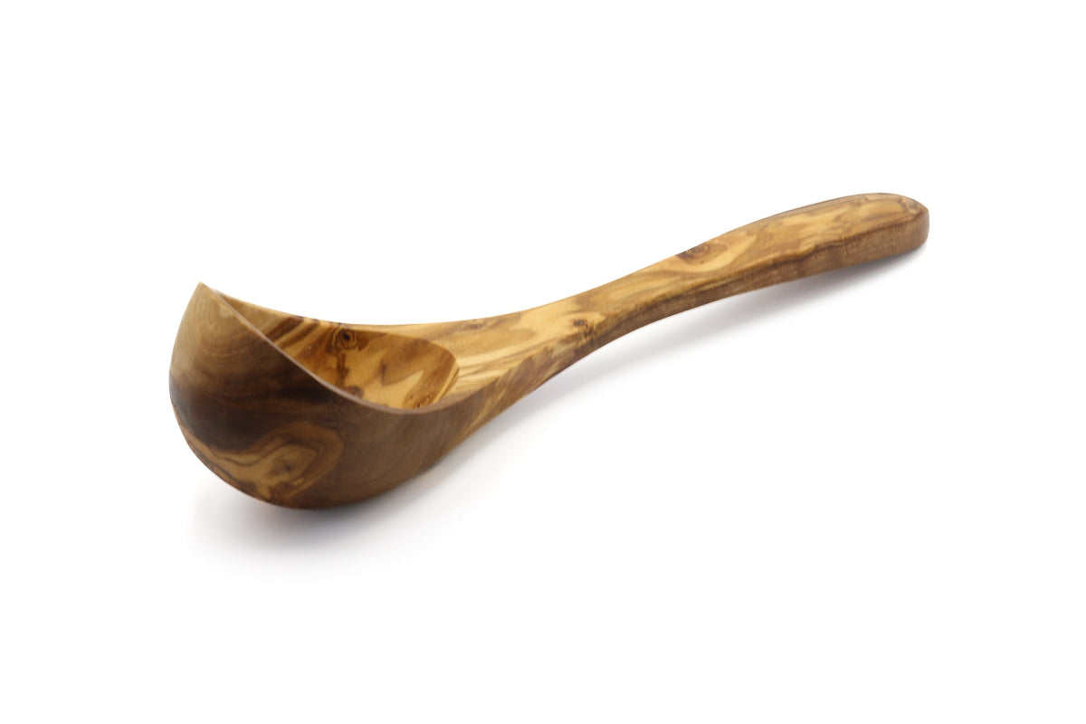 Mestolo in legno d'ulivo