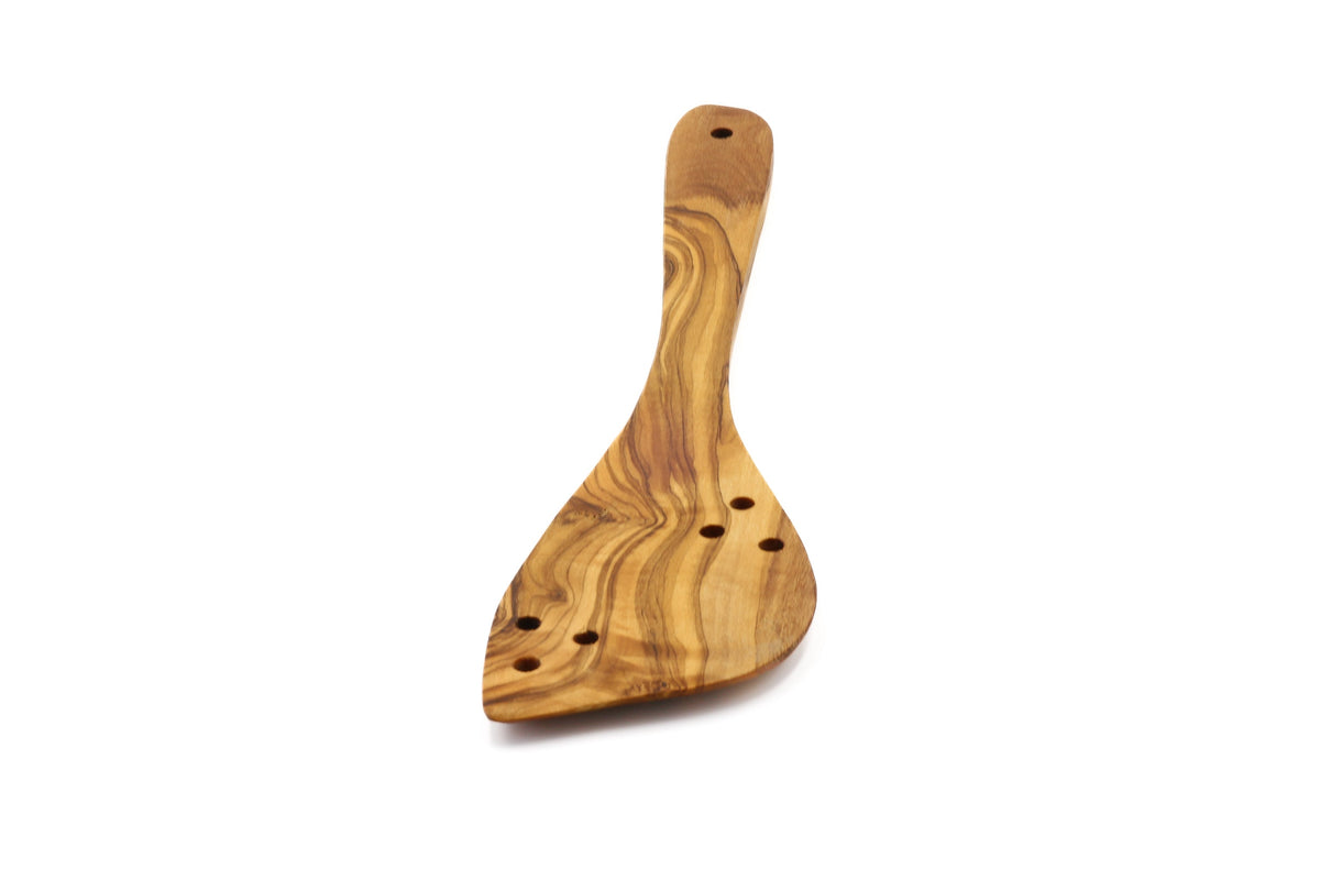 Spatola forata in legno d'ulivo – foto 16