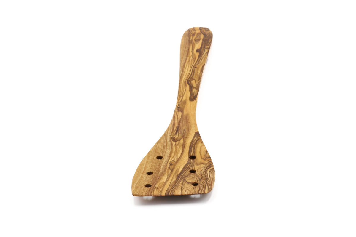 Spatola forata in legno d'ulivo – foto 13