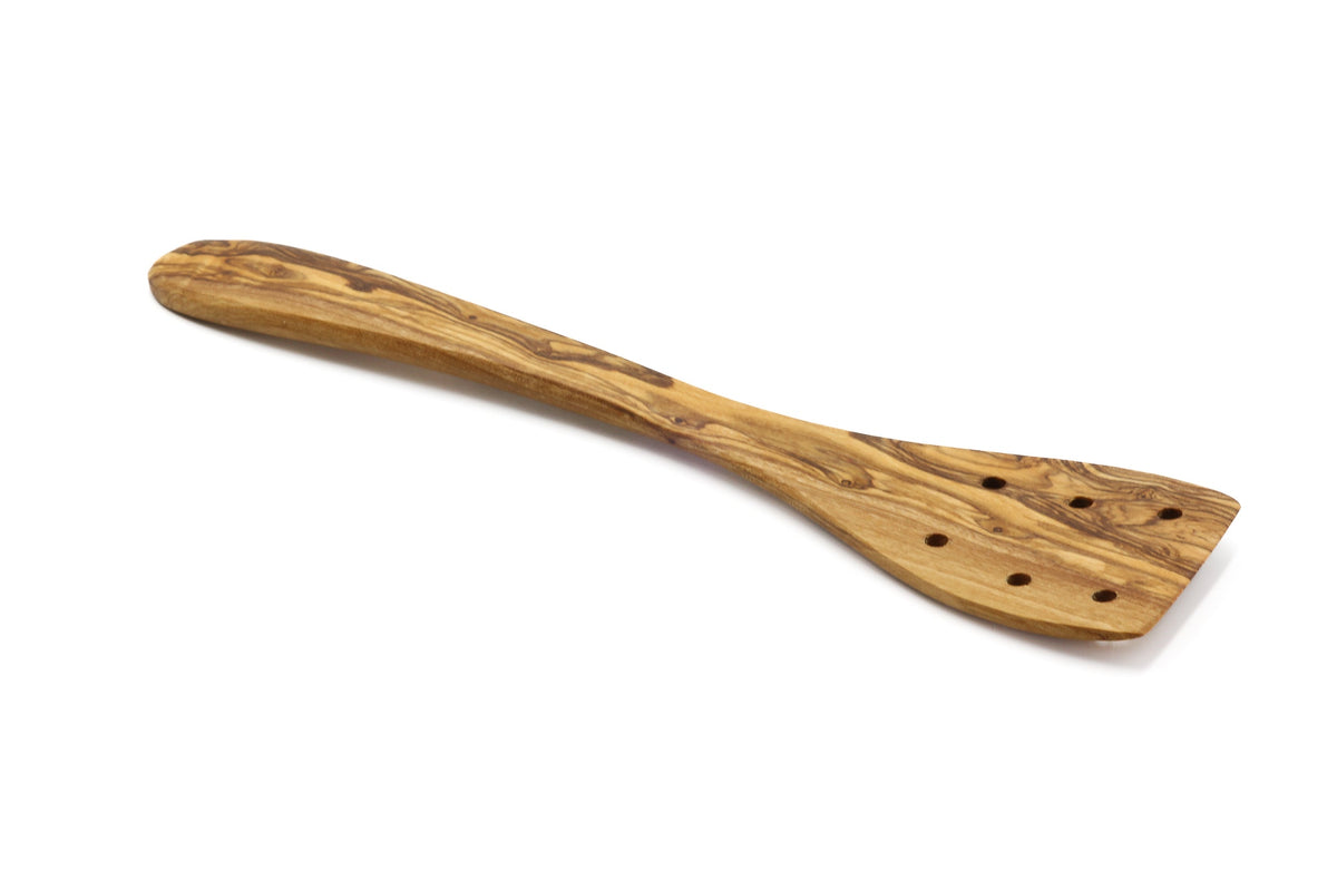 Spatola forata in legno d'ulivo – foto 12