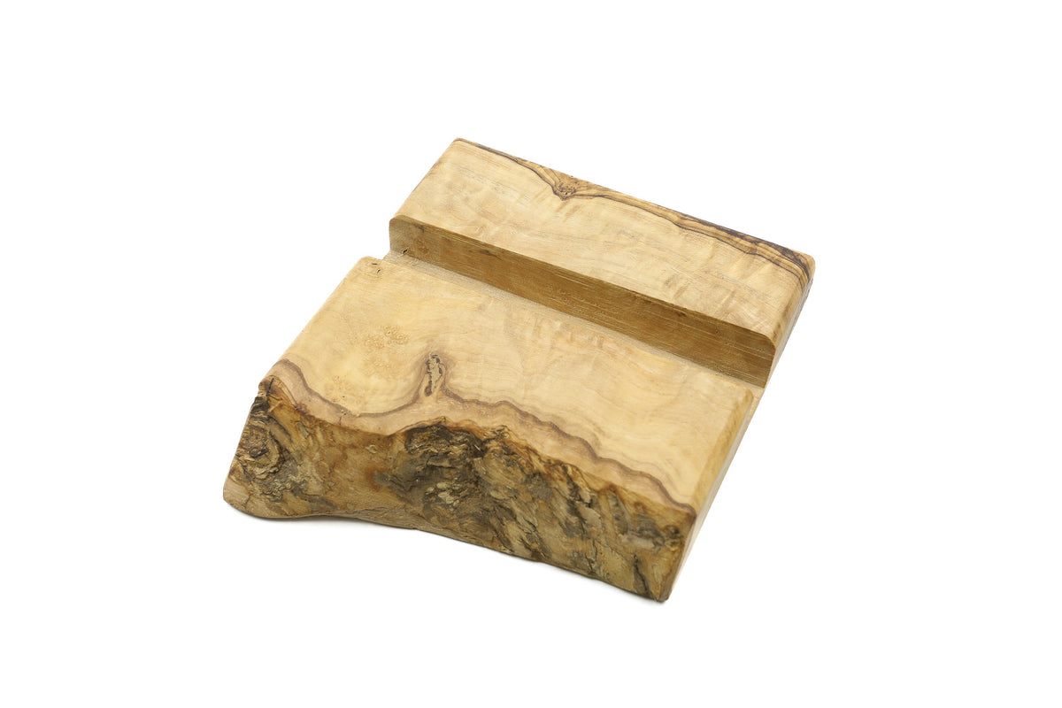 Supporto per telefono o tablet in legno d'ulivo – foto 12