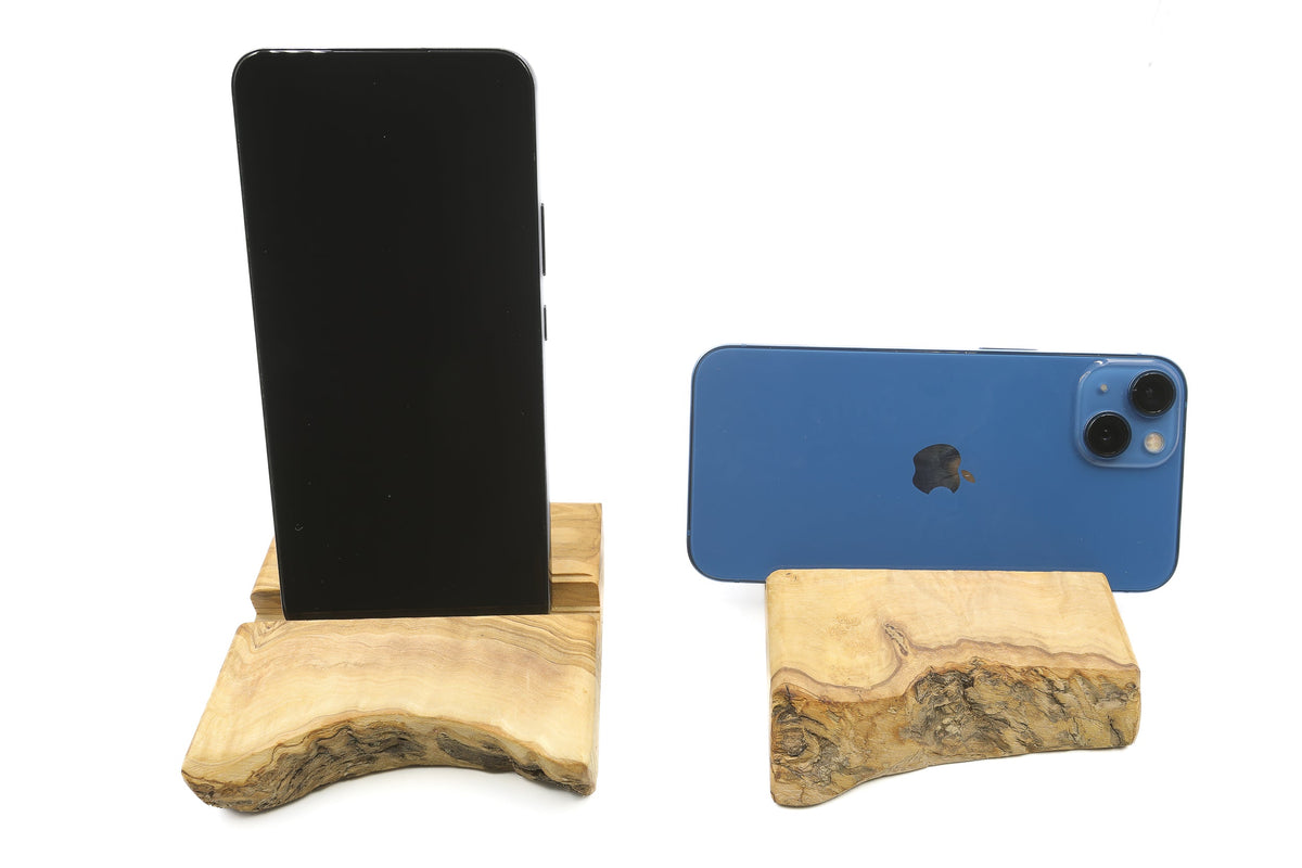 Supporto per telefono o tablet in legno d'ulivo – foto 8