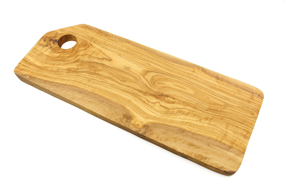 Tagliere rettangolare in legno d'ulivo con bordi smussati – foto 4