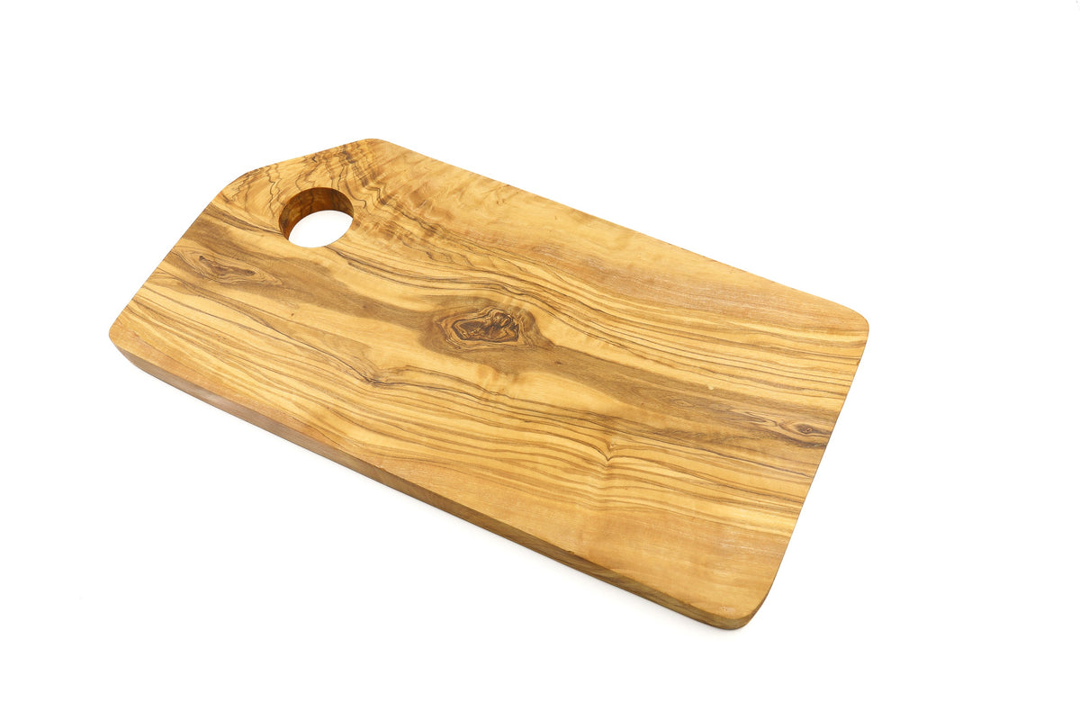 Tagliere rettangolare in legno d'ulivo con bordi smussati – foto 2