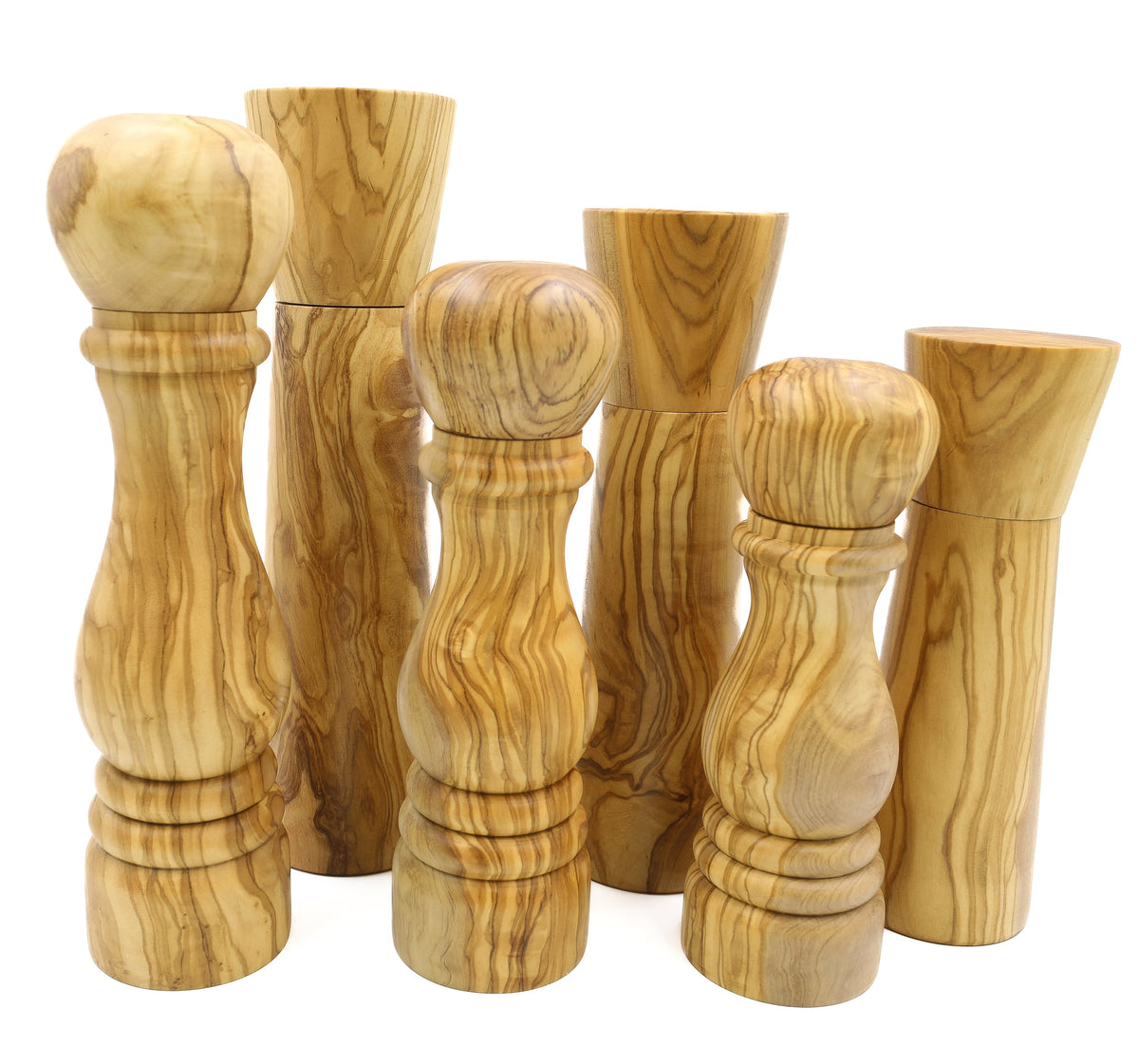 Macinino per sale e pepe in legno d'ulivo – foto 9