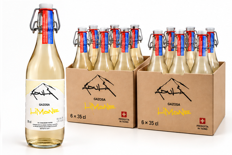 Gazosa Adula al Limone – 2 cartoni da 6x35 cl