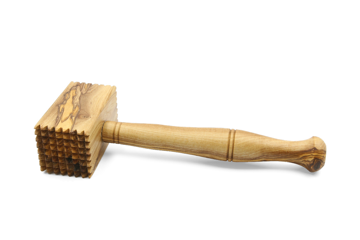 Batticarne in legno d'ulivo