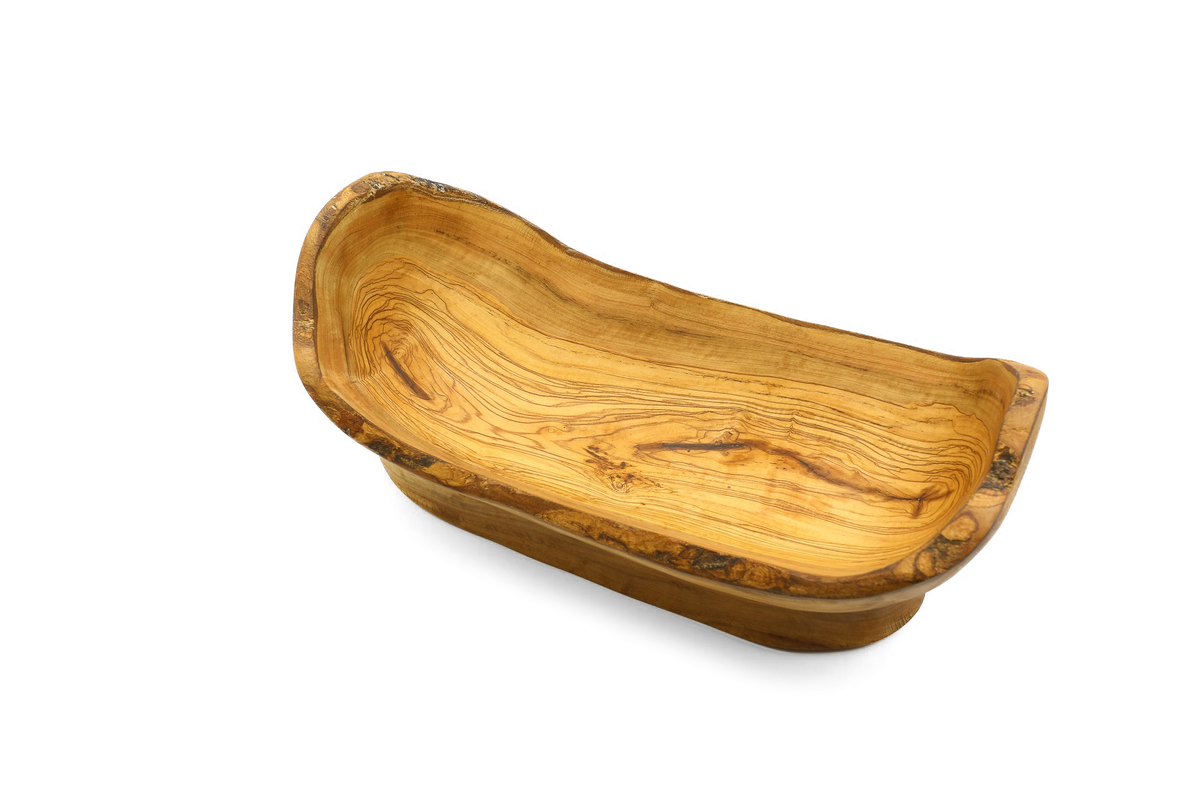 Cesto per la frutta in legno d'ulivo senza manico – foto 3
