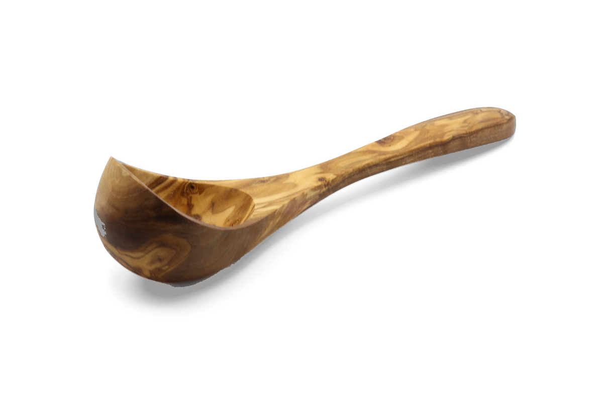 Mestolo in legno d'ulivo