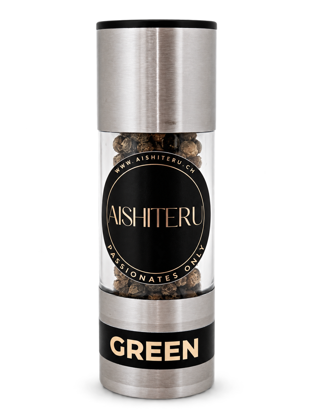 Mini Grinder Green Premium 15 g – pepe verde AISHITERU