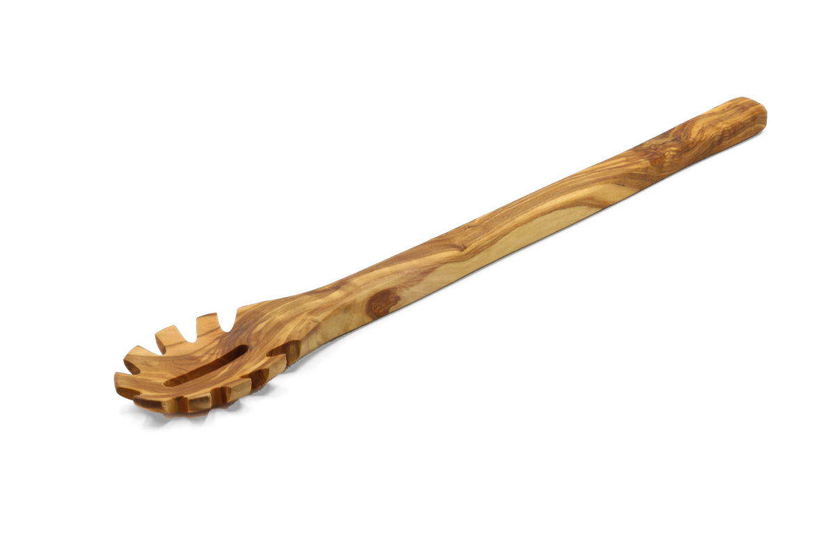 Forchettone per pasta in legno d'ulivo – foto 2