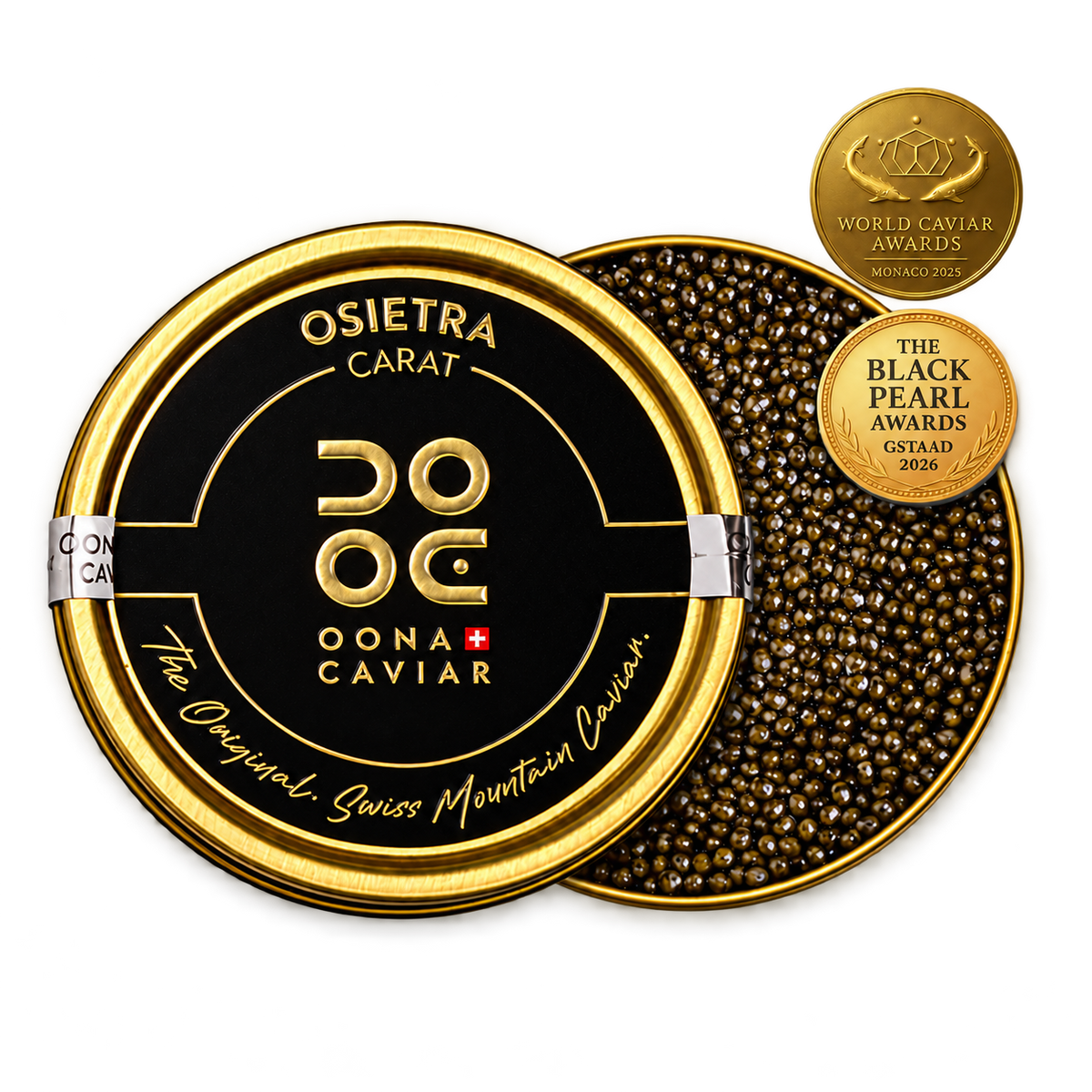 Caviale Oona Osietra Carat – latta 100 g con premi del produttore