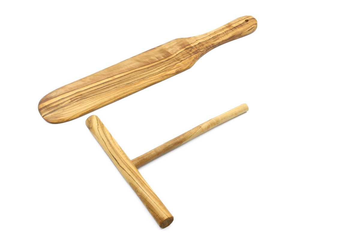 Set per crêpes in legno d'ulivo – Basic – foto 2