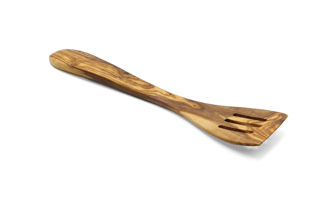 Spatola forata in legno d'ulivo – foto 9