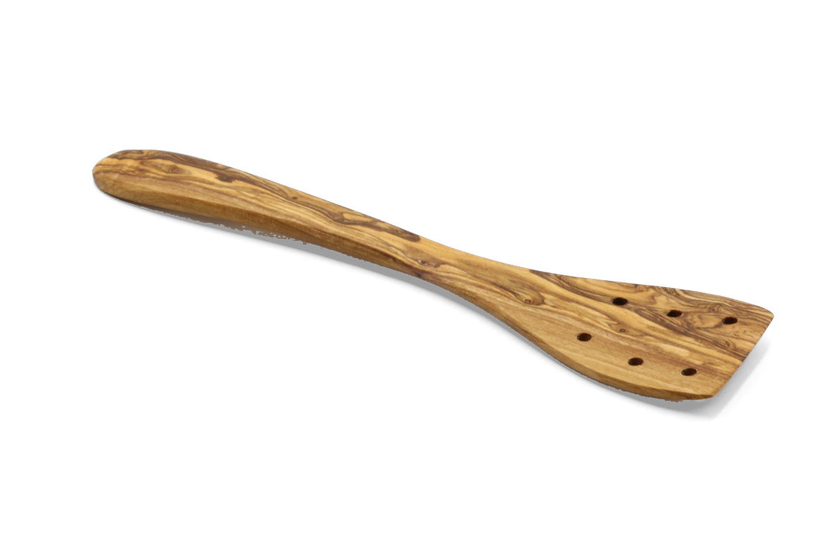 Spatola forata in legno d'ulivo – foto 12